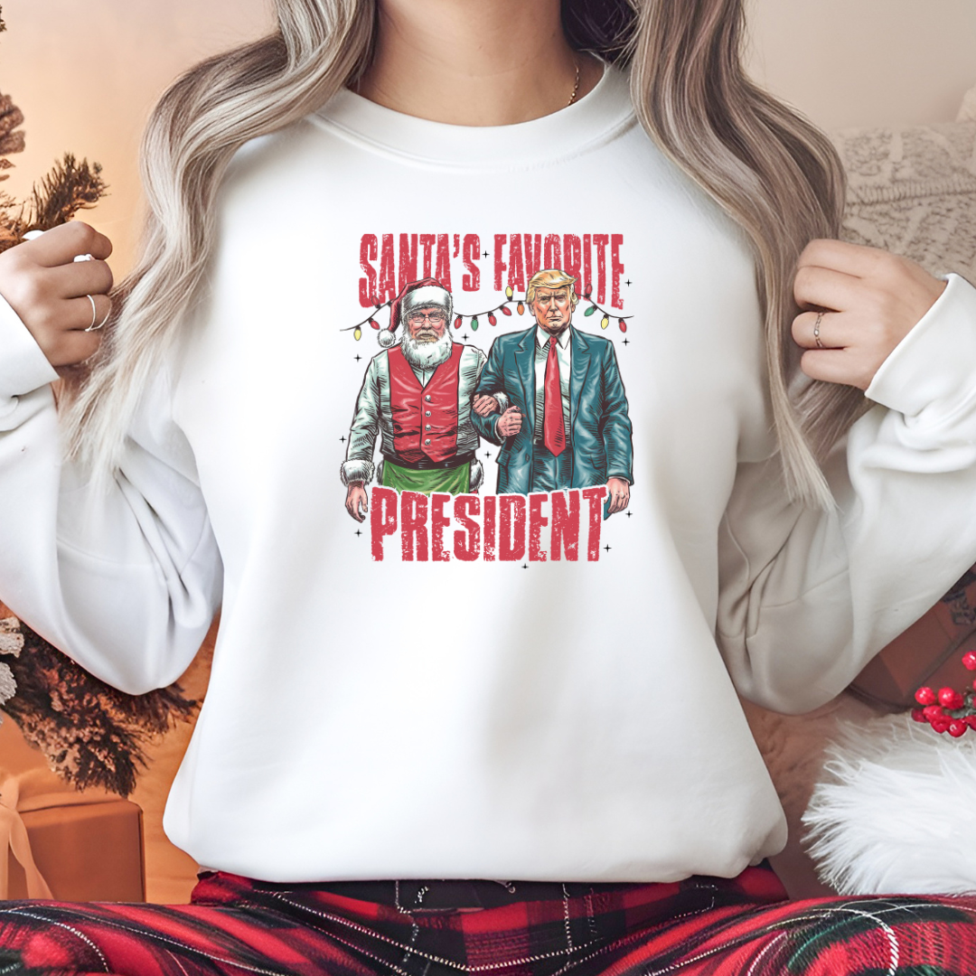 Christmas President Shirt - Santa’s Favorite WrekageCustoms