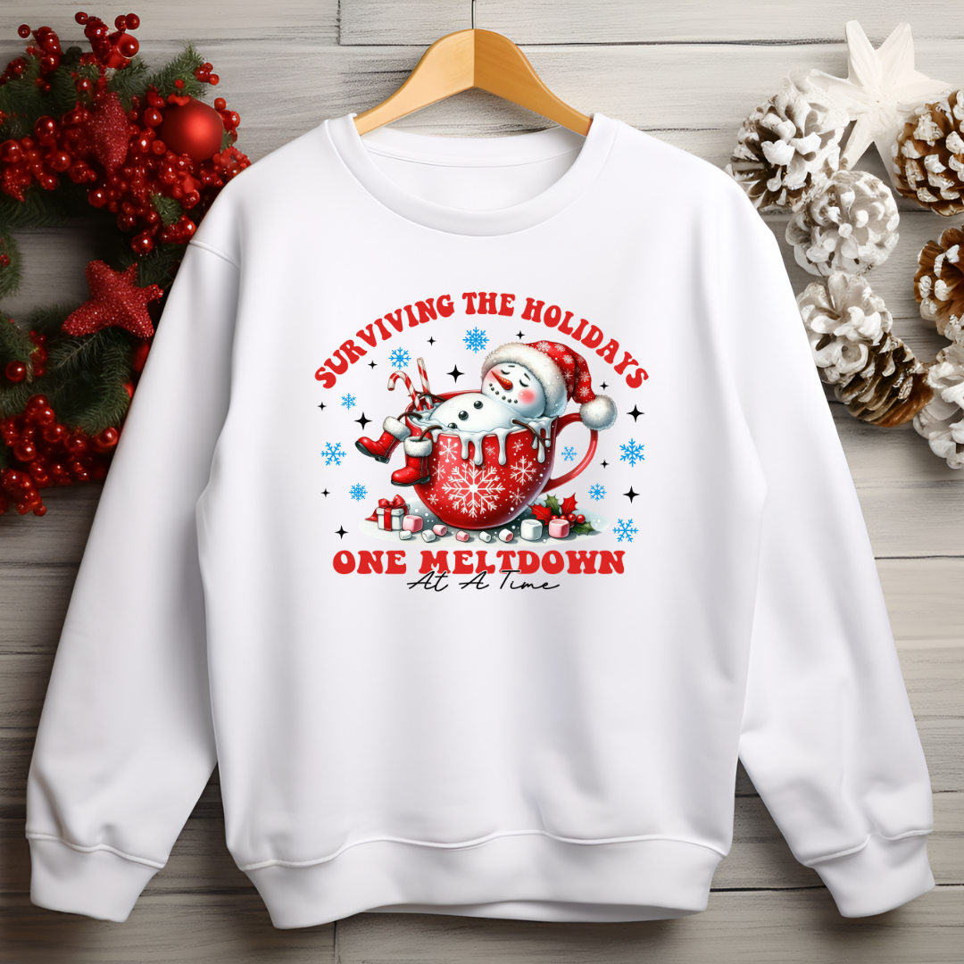 Holiday Meltdown Survival sweatshirt WrekageCustoms