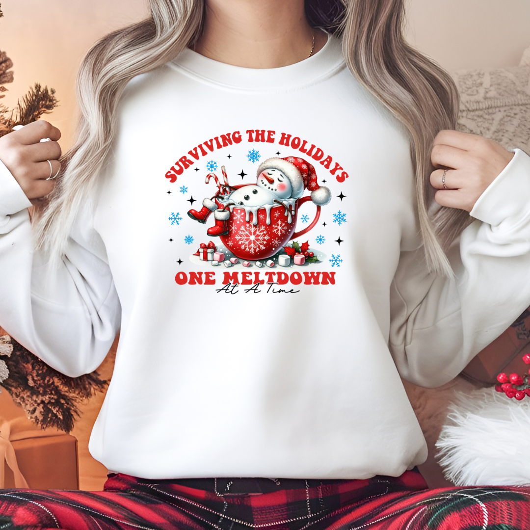 Holiday Meltdown Survival sweatshirt WrekageCustoms