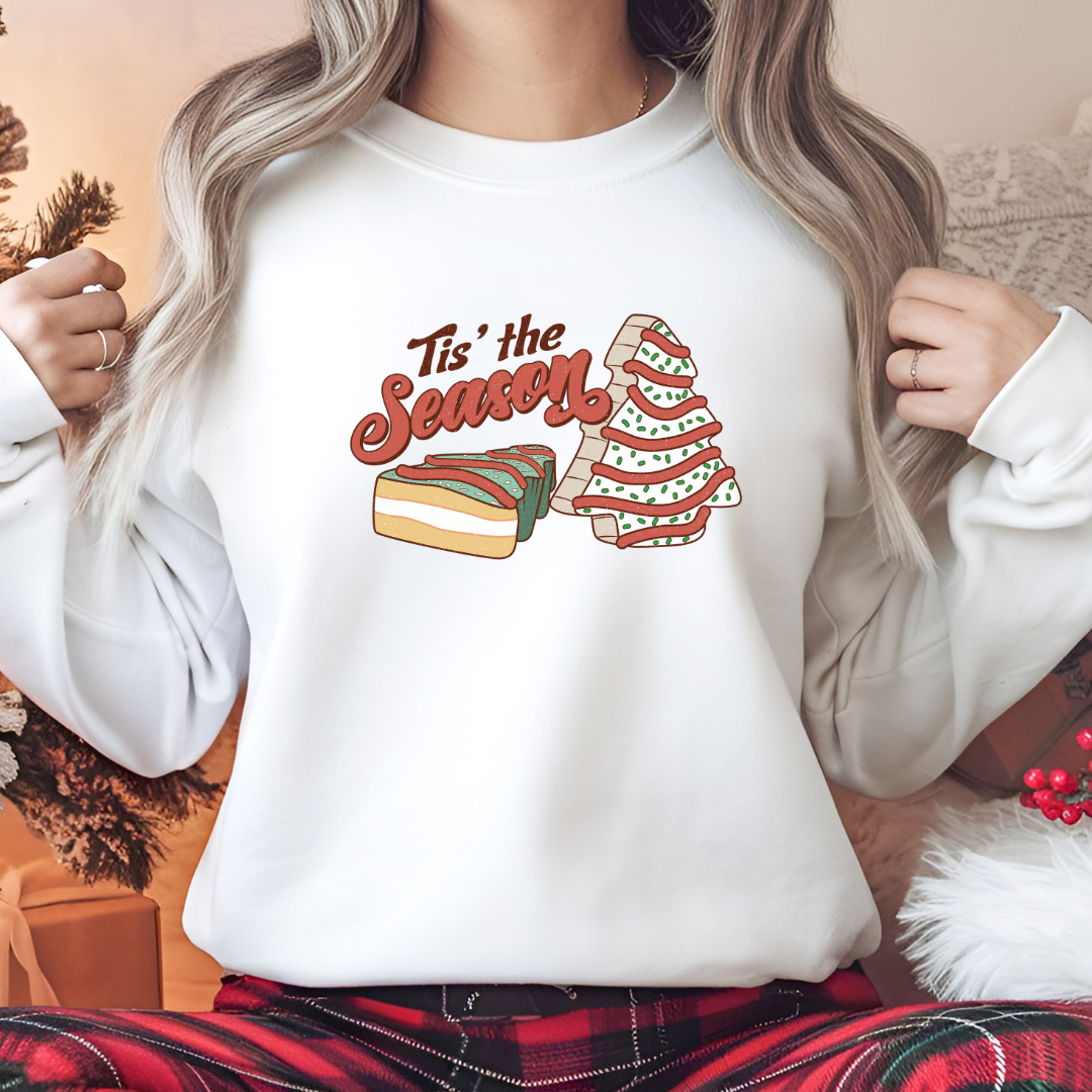 Tis the Season Christmas Tree Cake Shirt WrekageCustoms